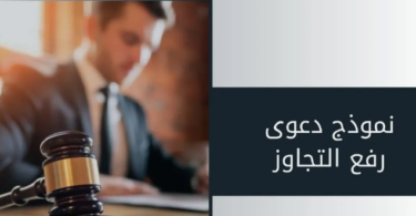 نموذج دعوى رفع التجاوز