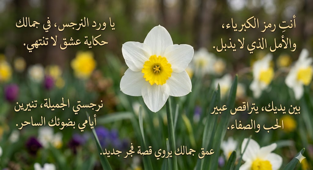 عبارات عن ورد النرجس