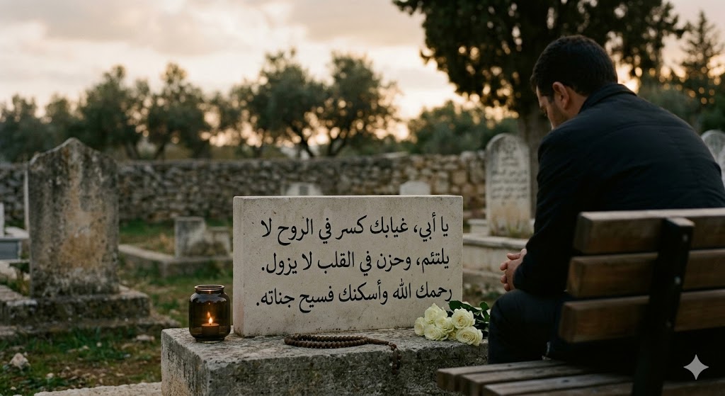 عبارات عن وفاة الأب