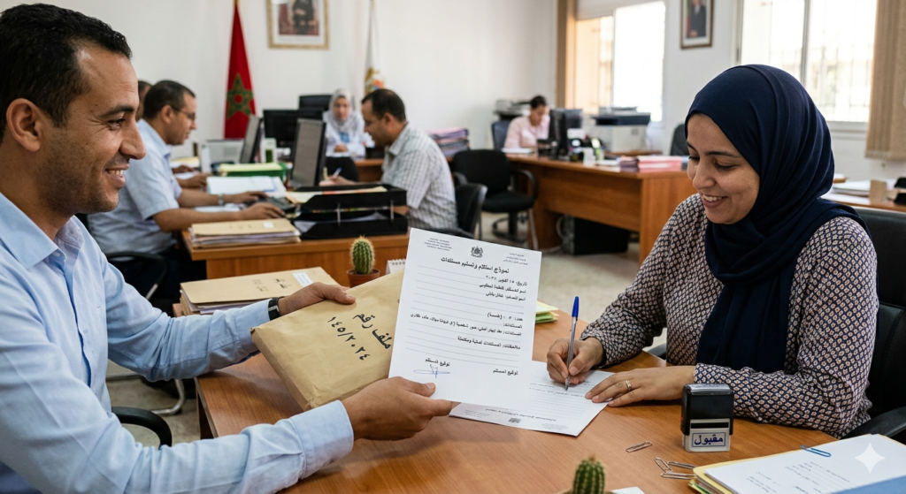 نموذج استلام وتسليم مستندات